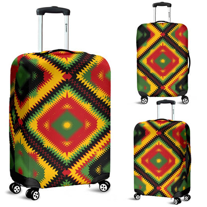 Rasta Reggae Color Pattern Luggage Cover Protector