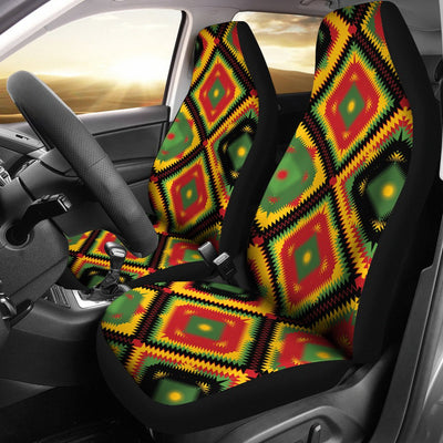 Rasta Reggae Color Pattern Universal Fit Car Seat Covers