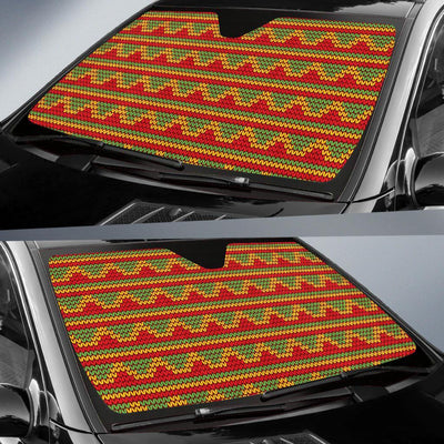 Rasta Reggae Color Print Car Sun Shade For Windshield