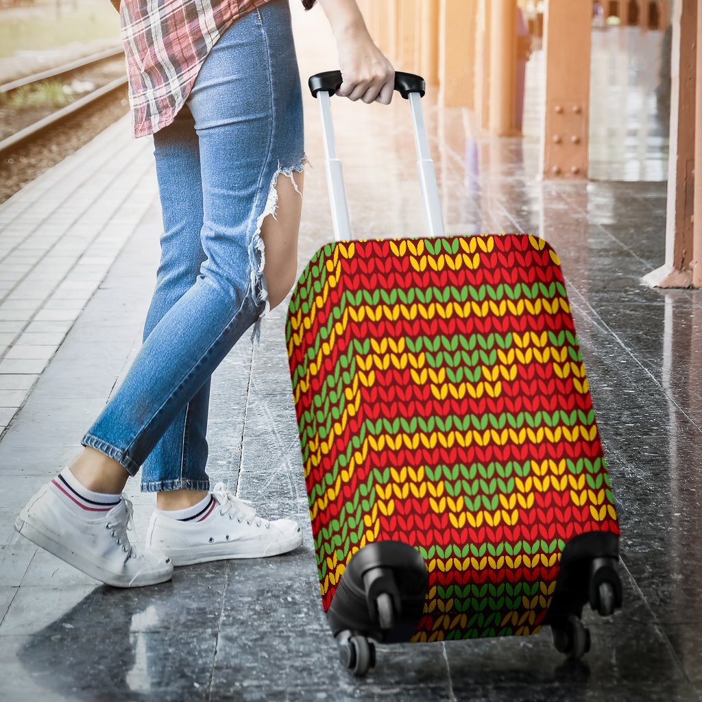 Rasta Reggae Color Print Luggage Cover Protector