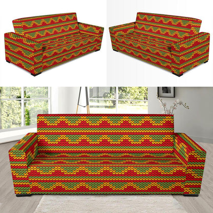 Rasta Reggae Color Print Sofa Slipcover-JTAMIGO.COM