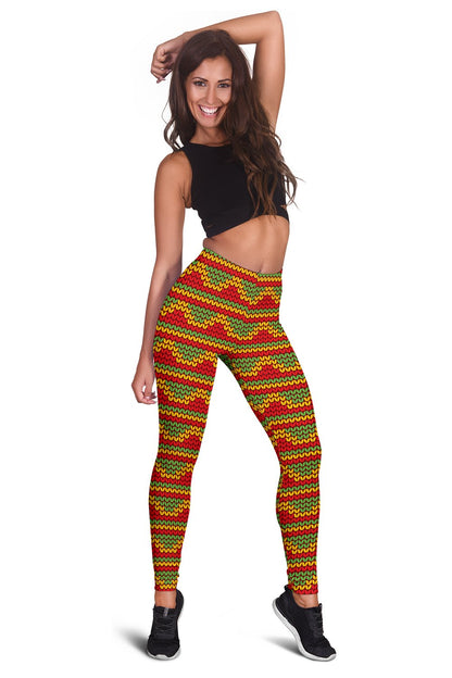 Rasta Reggae Color Print Women Leggings