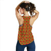 Rasta Reggae Color Print Women Racerback Tank Top