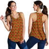 Rasta Reggae Color Print Women Racerback Tank Top