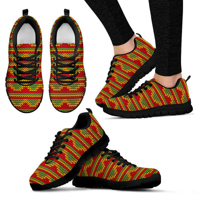 Rasta Reggae Color Print Women Sneakers Shoes