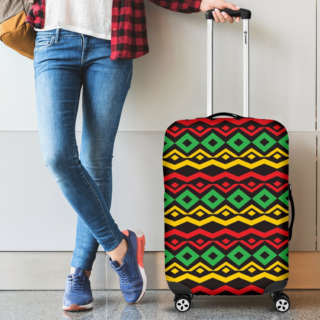 Rasta Reggae Color Themed Luggage Cover Protector