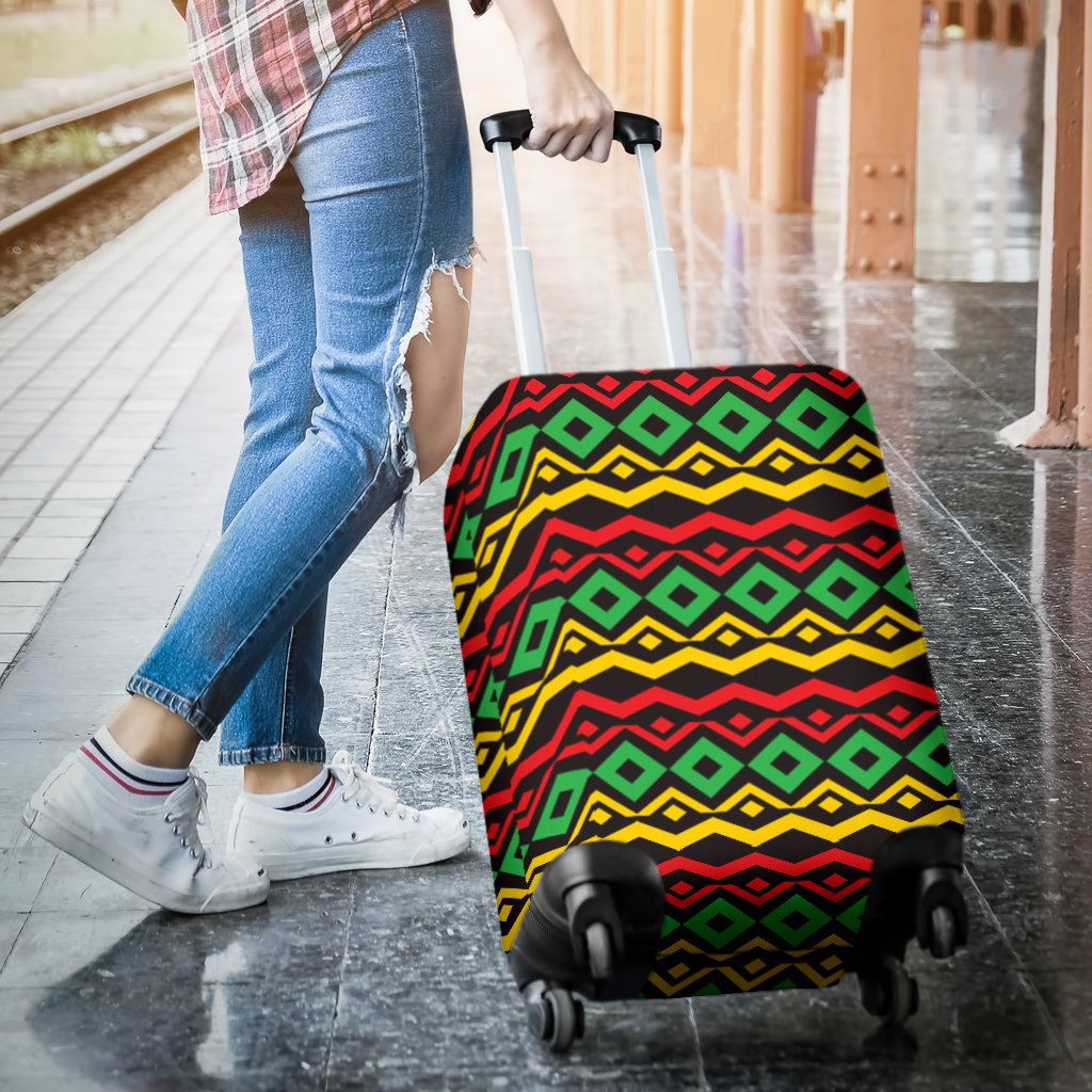 Rasta Reggae Color Themed Luggage Cover Protector