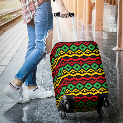 Rasta Reggae Color Themed Luggage Cover Protector