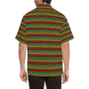 Rasta Reggae Color Themed Men Aloha Hawaiian Shirt