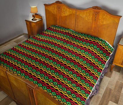 Rasta Reggae Color Themed Premium Quilt-JTAMIGO.COM