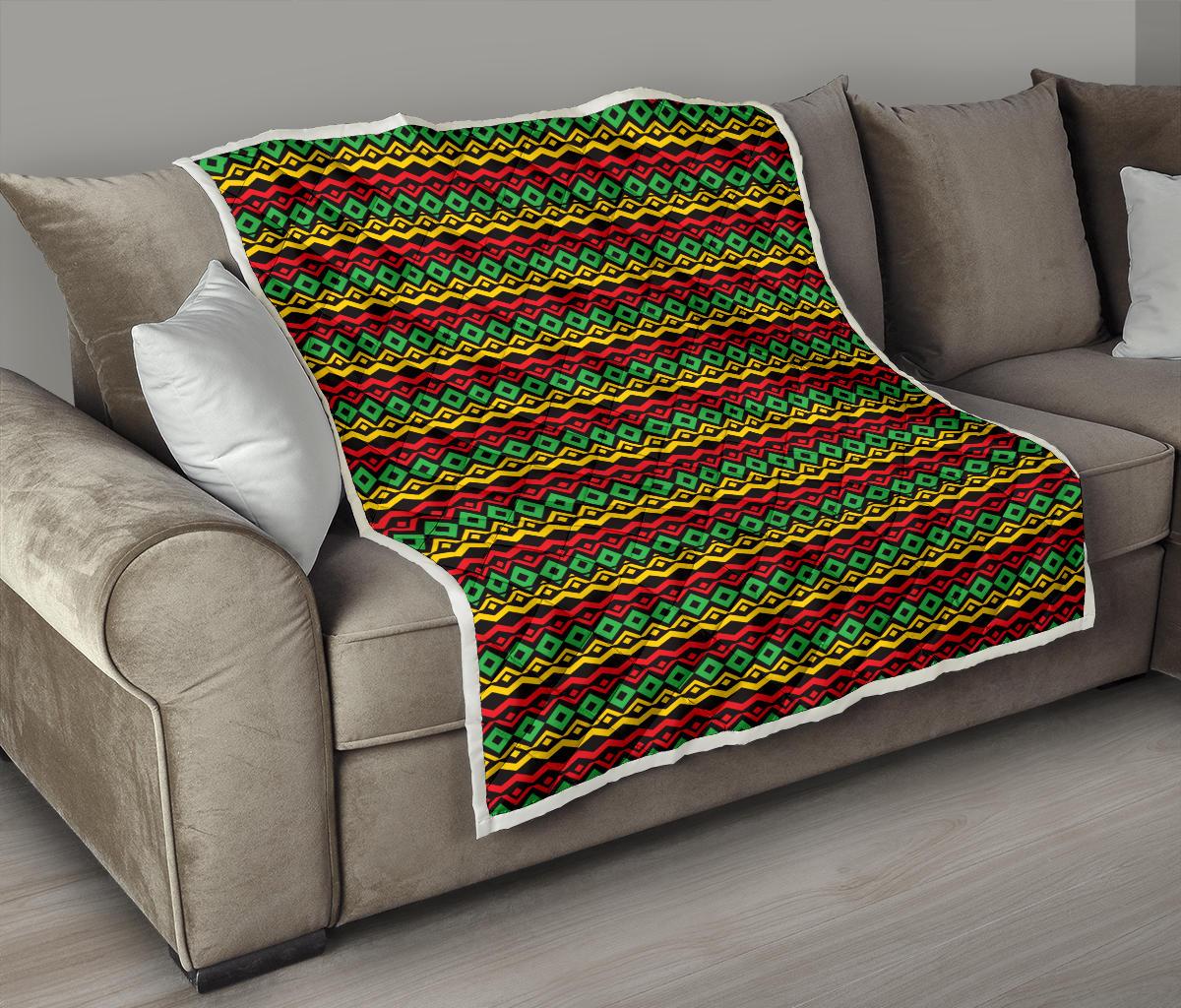Rasta Reggae Color Themed Premium Quilt-JTAMIGO.COM