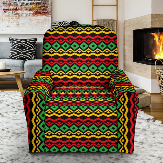 Rasta Reggae Color Themed Single Sofa Slipcover -JTAMIGO.COM
