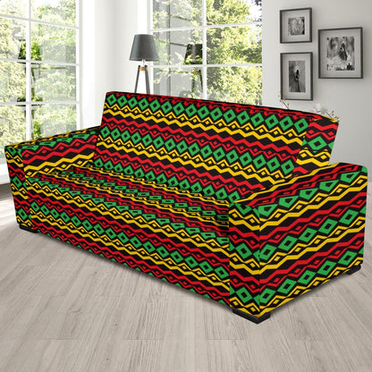 Rasta Reggae Color Themed Sofa Slipcover-JTAMIGO.COM
