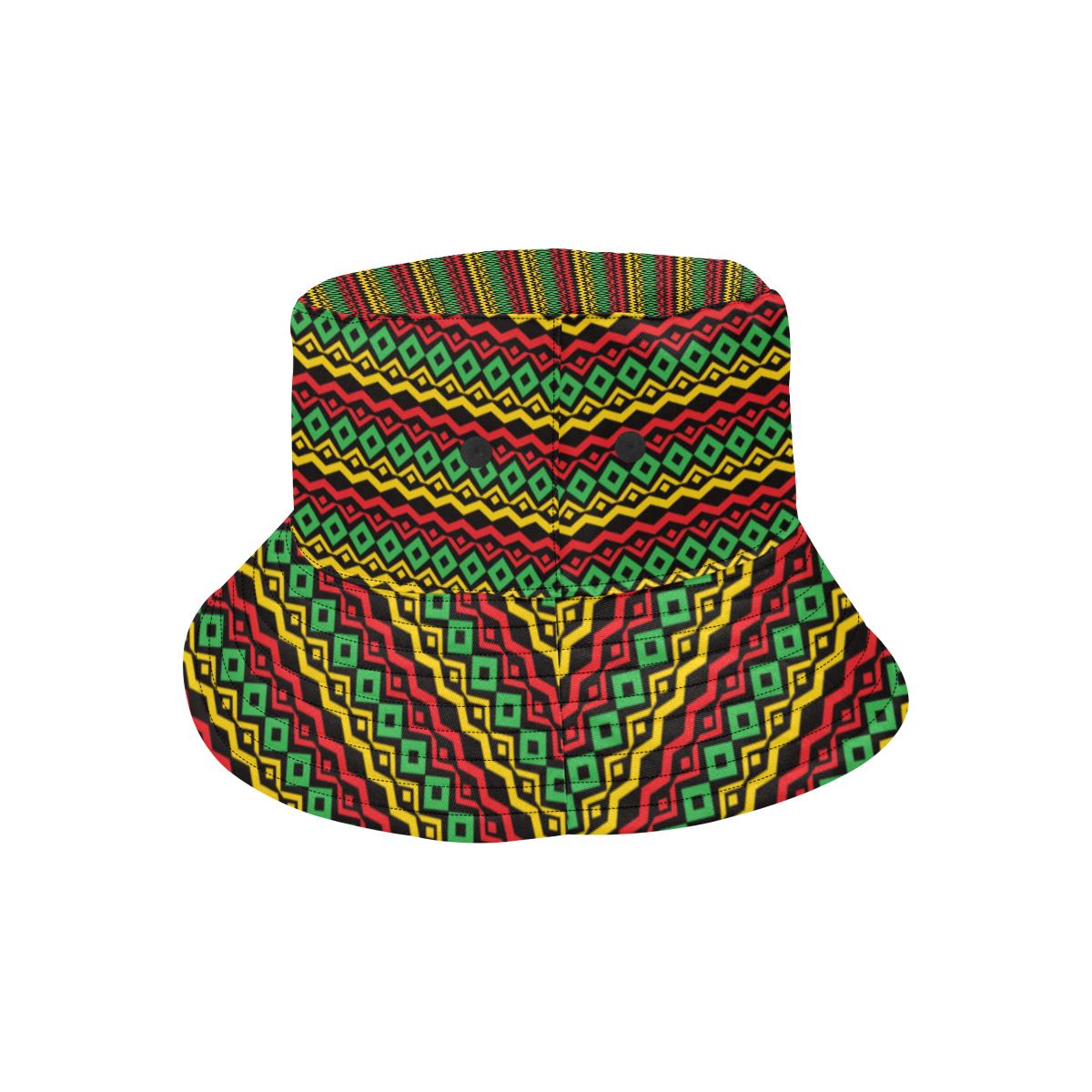Rasta Reggae Color Themed Unisex Bucket Hat