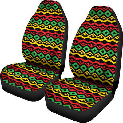 Rasta Reggae Color Themed Universal Fit Car Seat Covers