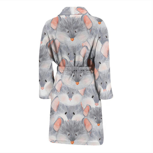 Rat Baby Pattern Print Design 02 Men Bathrobe-JORJUNE.COM