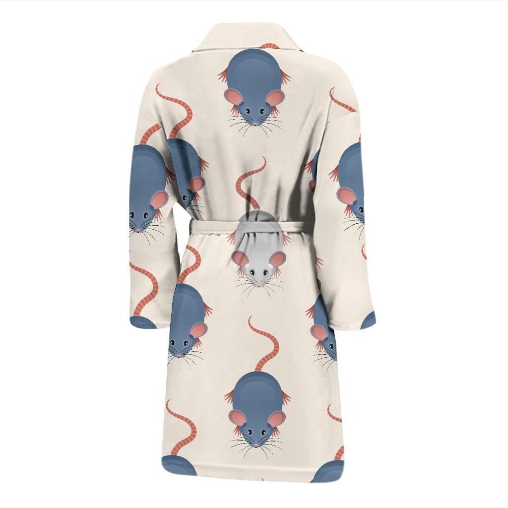 Rat Pattern Print Design 03 Men Bathrobe-JORJUNE.COM