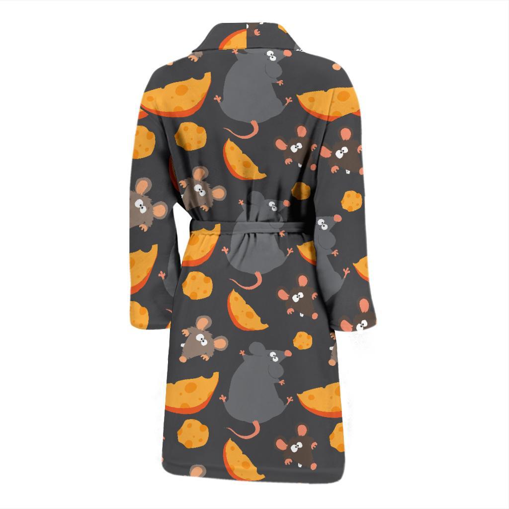 Rat Pattern Print Design 04 Men Bathrobe-JORJUNE.COM