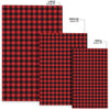 Red Black Buffalo Tartan Plaid Pattern Area Rugs-JTAMIGO.COM