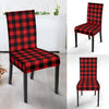 Red Black Buffalo Tartan Plaid Pattern Dining Chair Slipcover-JTAMIGO.COM