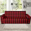 Red Black Buffalo Tartan Plaid Pattern Sofa Slipcover-JTAMIGO.COM