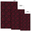 Red Rose Design Print Area Rugs-JTAMIGO.COM