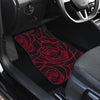 Red Rose Design Print Car Floor Mats