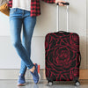 Red Rose Design Print Luggage Cover Protector