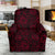 Red Rose Design Print Recliner Slipcover-JTAMIGO.COM