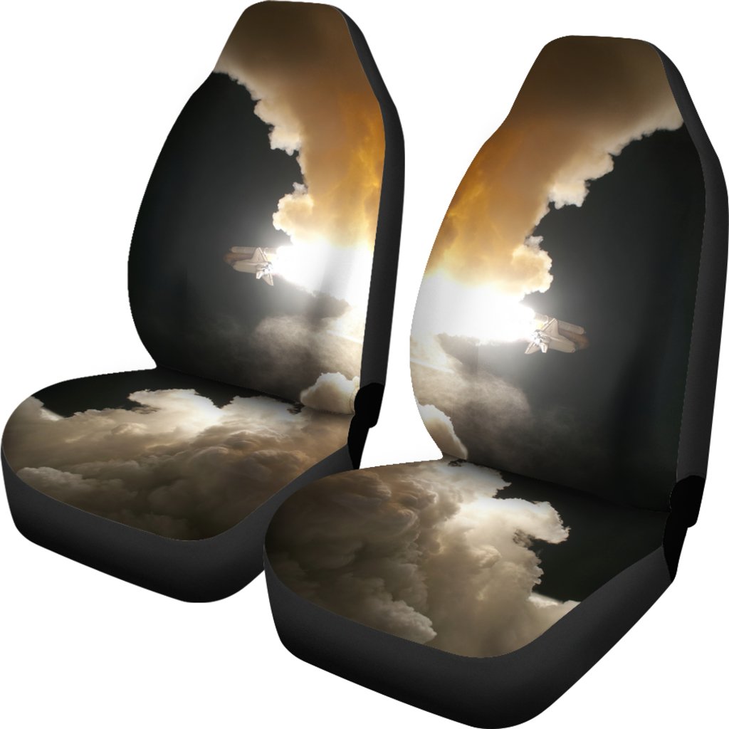 Rocket Launch Print Universal Fit Car Seat Covers