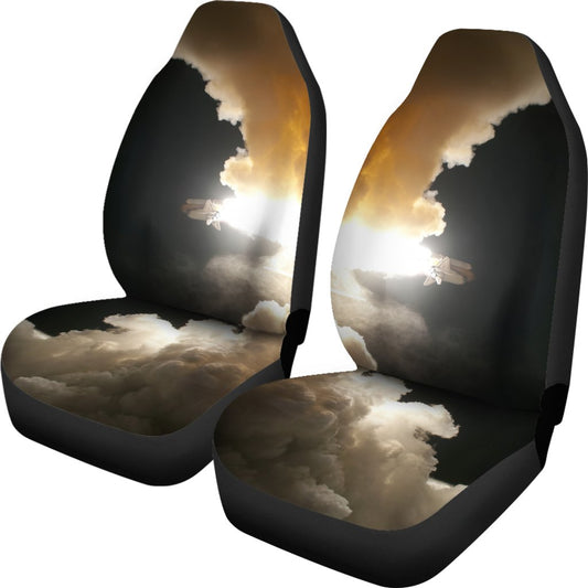 Rocket Launch Print Universal Fit Car Seat Covers