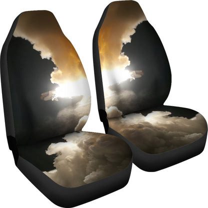 Rocket Launch Print Universal Fit Car Seat Covers