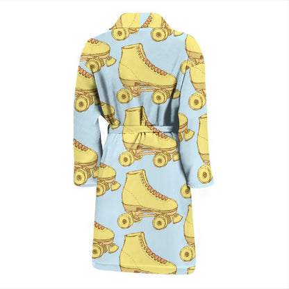 Roller skate Pattern Print Design A03 Men Bathrobe-JORJUNE.COM