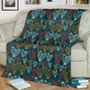 Rooster Hand Draw Design Fleece Blanket