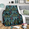 Rooster Hand Draw Design Fleece Blanket