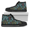 Rooster Hand Drawn Design Women High Top Shoes