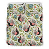 Rooster Print Design Duvet Cover Bedding Set