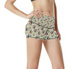 Rooster Print Design High Waisted Spandex Shorts-JTAMIGO.COM