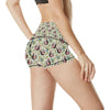 Rooster Print Design High Waisted Spandex Shorts-JTAMIGO.COM