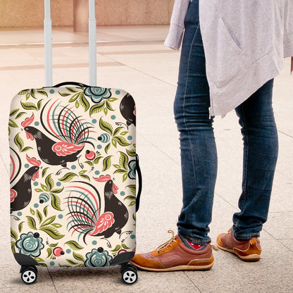 Rooster Print Design Luggage Cover Protector