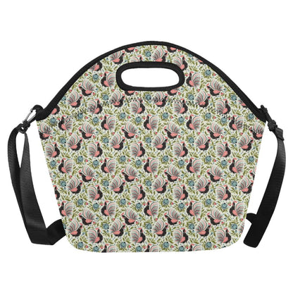 Rooster Print Design Neoprene Lunch Bag (Model 1669)(Large)-JTAMIGO.COM