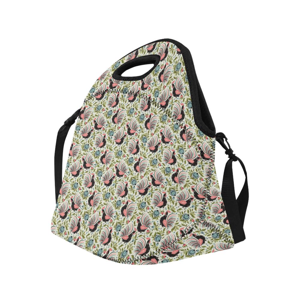 Rooster Print Design Neoprene Lunch Bag (Model 1669)(Large)-JTAMIGO.COM
