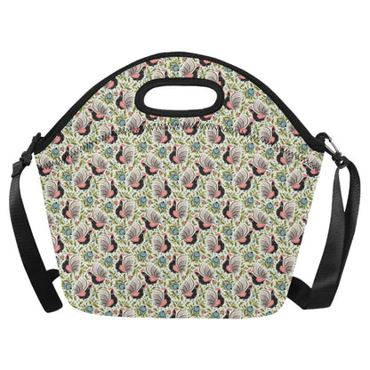 Rooster Print Design Neoprene Lunch Bag (Model 1669)(Large)-JTAMIGO.COM