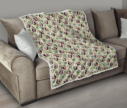 Rooster Print Design Premium Quilt-JTAMIGO.COM