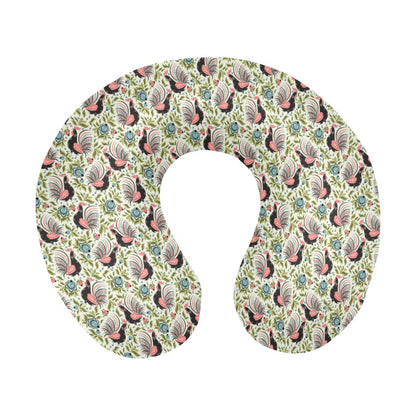 Rooster Print Design U-Shaped Travel Neck Pillow-JTAMIGO.COM