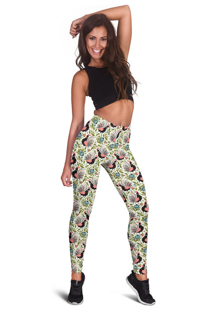 Rooster Print Design Women Leggings