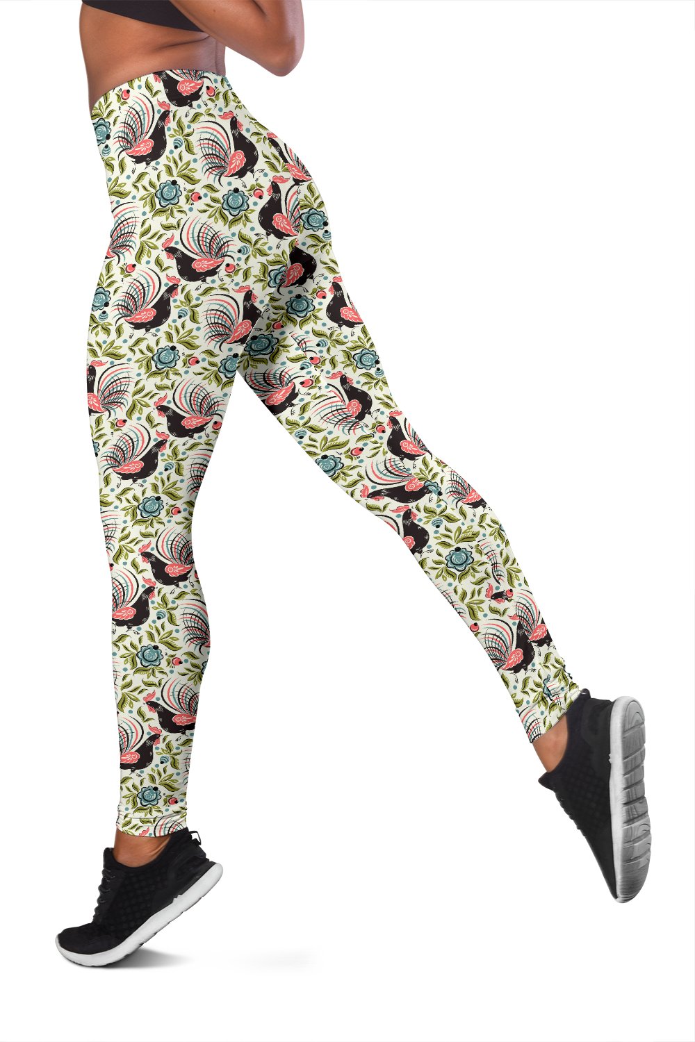 Rooster Print Design Women Leggings