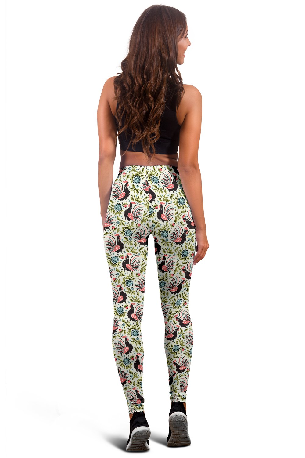Rooster Print Design Women Leggings