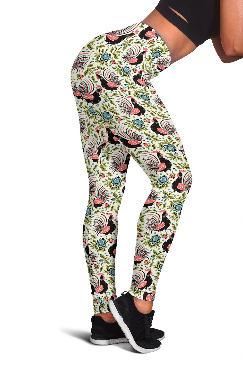 Rooster Print Design Women Leggings