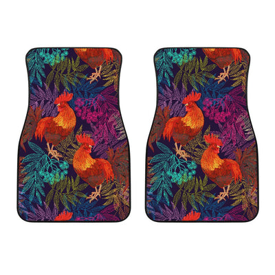 Rooster Print Style Car Floor Mats
